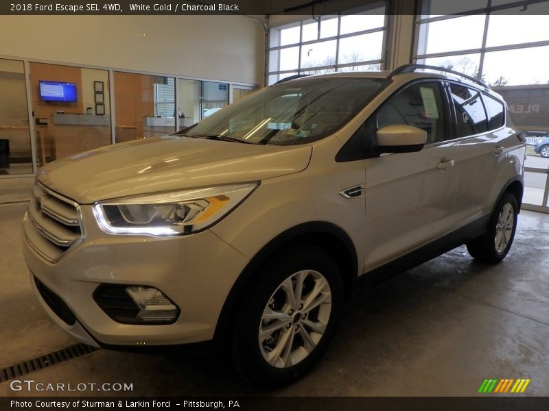 White Gold / Charcoal Black 2018 Ford Escape SEL 4WD