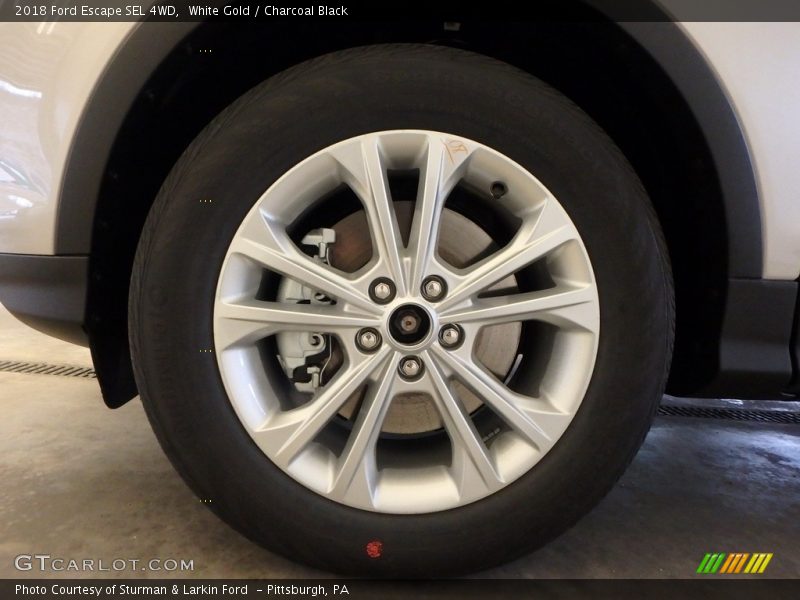 White Gold / Charcoal Black 2018 Ford Escape SEL 4WD