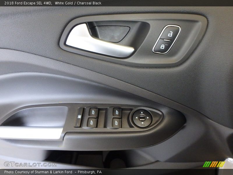 White Gold / Charcoal Black 2018 Ford Escape SEL 4WD