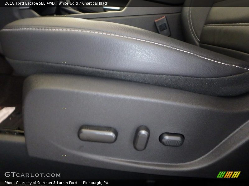 White Gold / Charcoal Black 2018 Ford Escape SEL 4WD