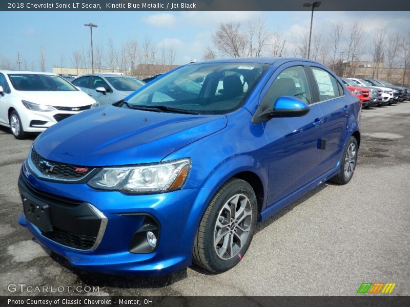 Kinetic Blue Metallic / Jet Black 2018 Chevrolet Sonic LT Sedan