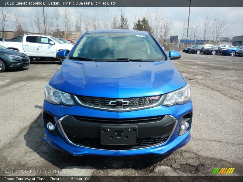 Kinetic Blue Metallic / Jet Black 2018 Chevrolet Sonic LT Sedan