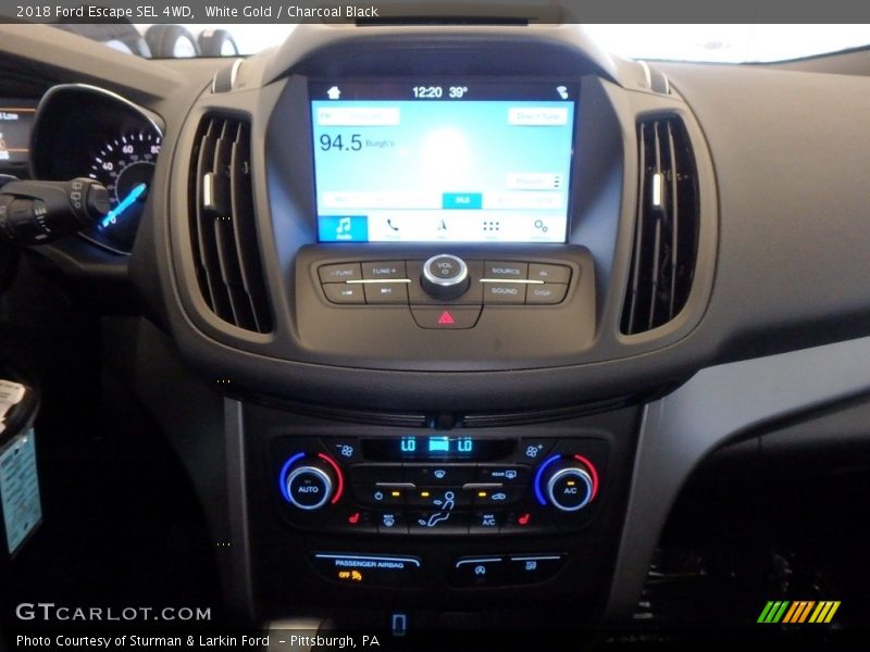 White Gold / Charcoal Black 2018 Ford Escape SEL 4WD