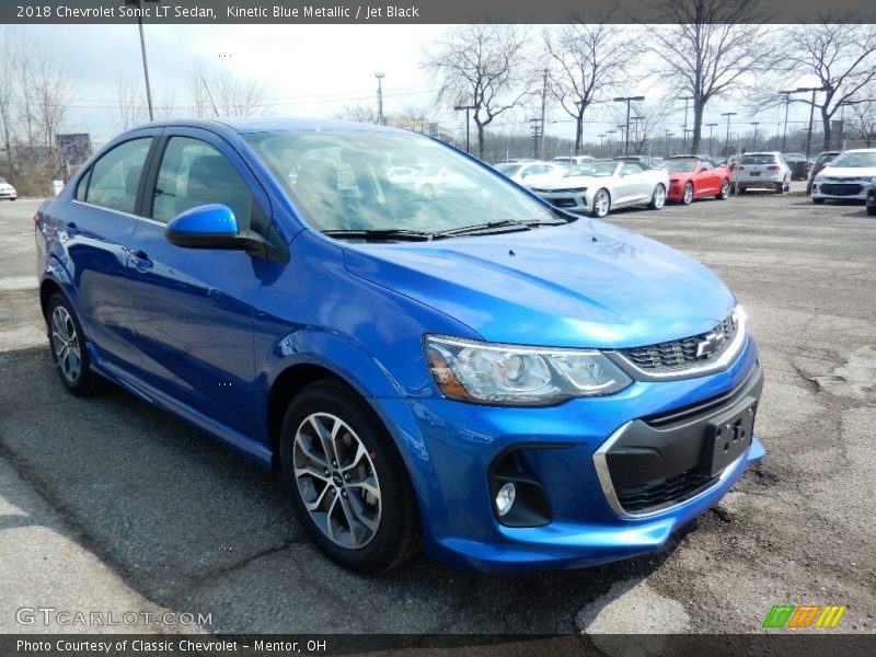 Kinetic Blue Metallic / Jet Black 2018 Chevrolet Sonic LT Sedan