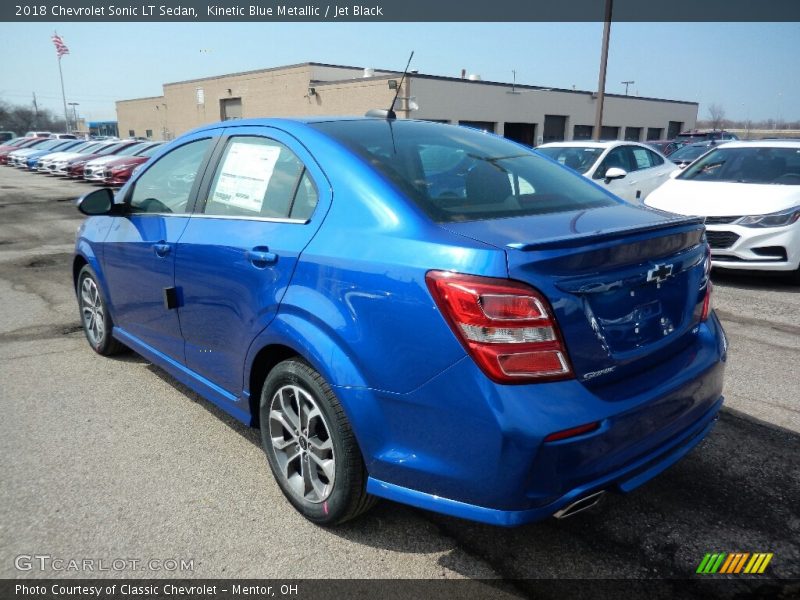 Kinetic Blue Metallic / Jet Black 2018 Chevrolet Sonic LT Sedan