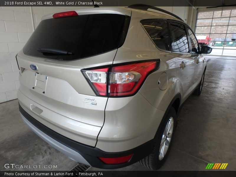White Gold / Charcoal Black 2018 Ford Escape SEL 4WD