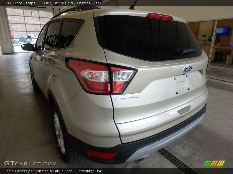 White Gold / Charcoal Black 2018 Ford Escape SEL 4WD