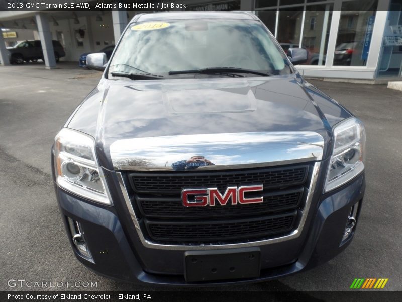 Atlantis Blue Metallic / Jet Black 2013 GMC Terrain SLE AWD
