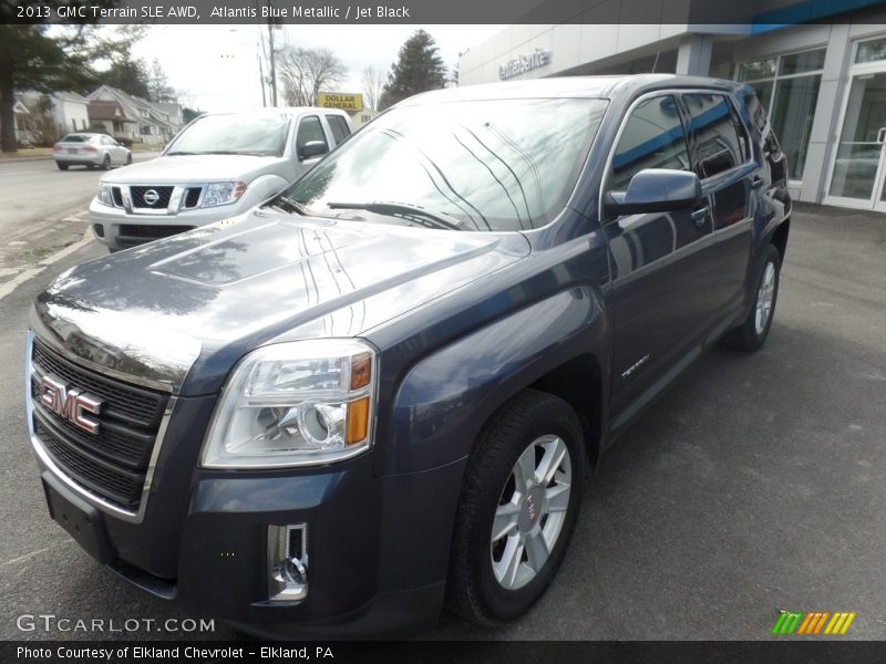 Atlantis Blue Metallic / Jet Black 2013 GMC Terrain SLE AWD