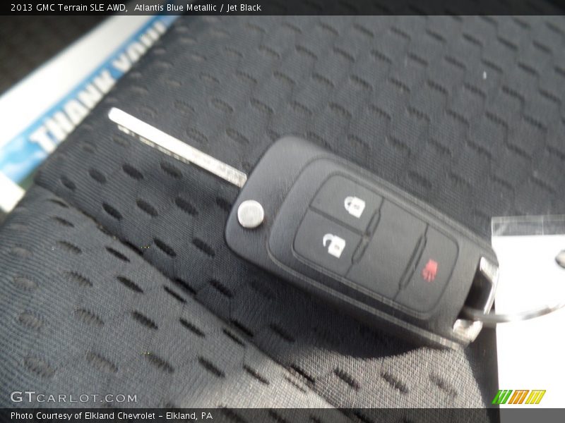 Atlantis Blue Metallic / Jet Black 2013 GMC Terrain SLE AWD