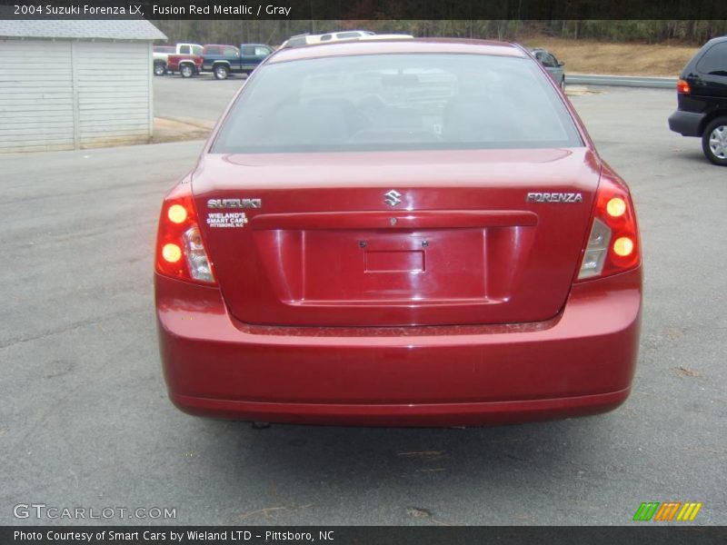 Fusion Red Metallic / Gray 2004 Suzuki Forenza LX