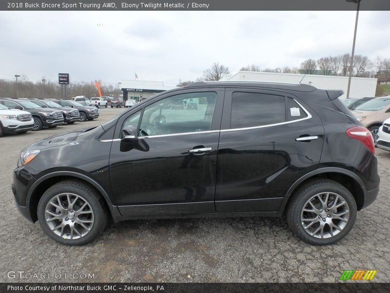 Ebony Twilight Metallic / Ebony 2018 Buick Encore Sport Touring AWD