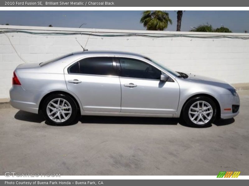 Brilliant Silver Metallic / Charcoal Black 2010 Ford Fusion SE