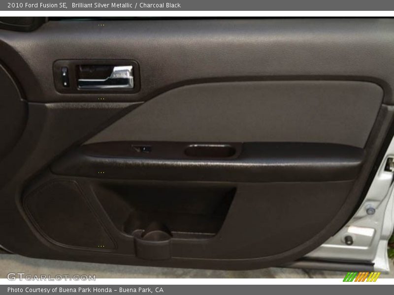 Brilliant Silver Metallic / Charcoal Black 2010 Ford Fusion SE
