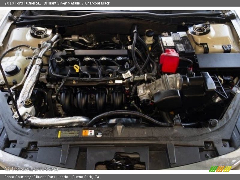 Brilliant Silver Metallic / Charcoal Black 2010 Ford Fusion SE