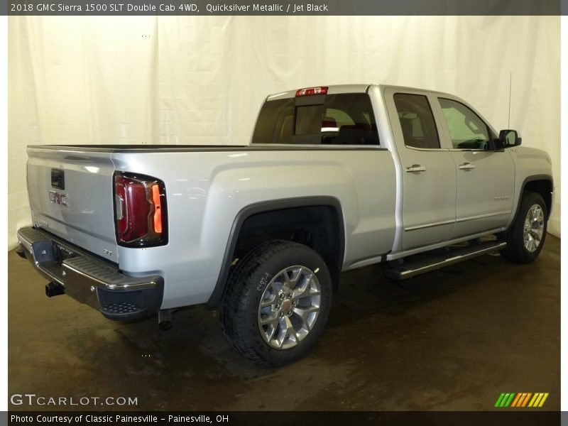 Quicksilver Metallic / Jet Black 2018 GMC Sierra 1500 SLT Double Cab 4WD