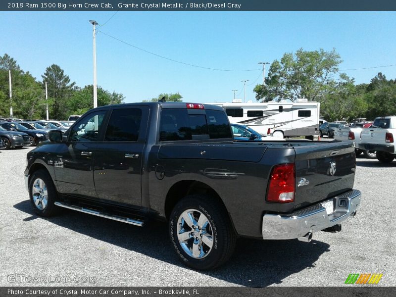 Granite Crystal Metallic / Black/Diesel Gray 2018 Ram 1500 Big Horn Crew Cab