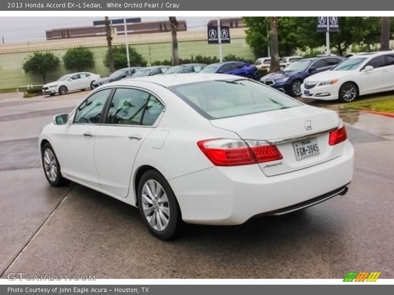 White Orchid Pearl / Gray 2013 Honda Accord EX-L Sedan