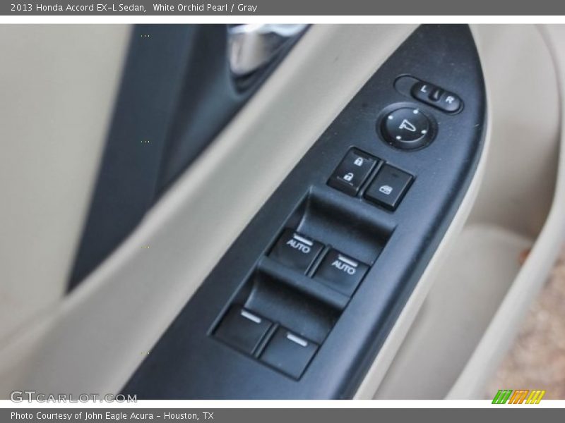 White Orchid Pearl / Gray 2013 Honda Accord EX-L Sedan