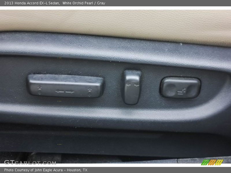 White Orchid Pearl / Gray 2013 Honda Accord EX-L Sedan