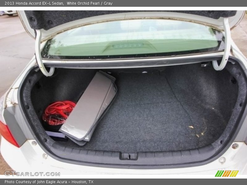 White Orchid Pearl / Gray 2013 Honda Accord EX-L Sedan