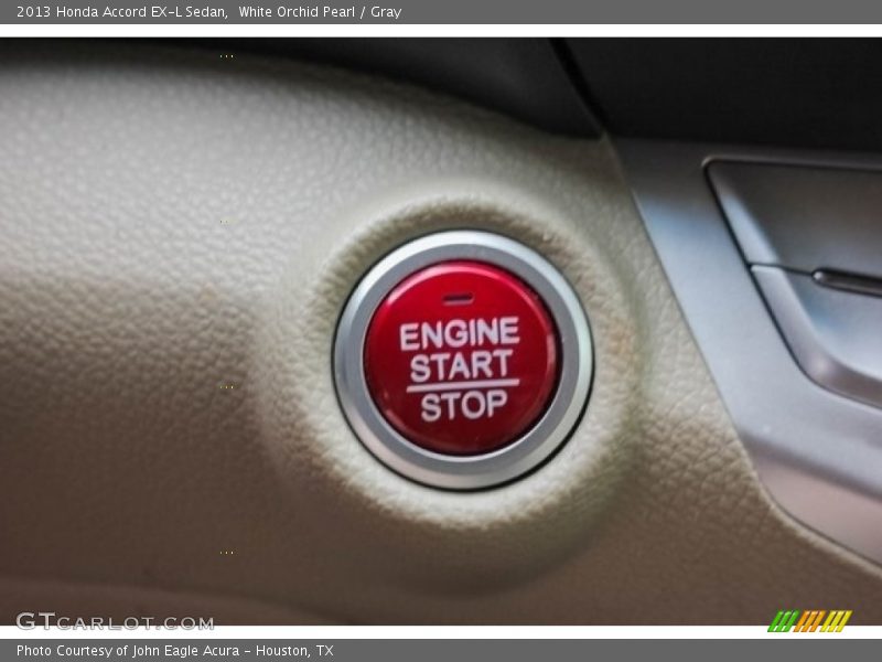 White Orchid Pearl / Gray 2013 Honda Accord EX-L Sedan