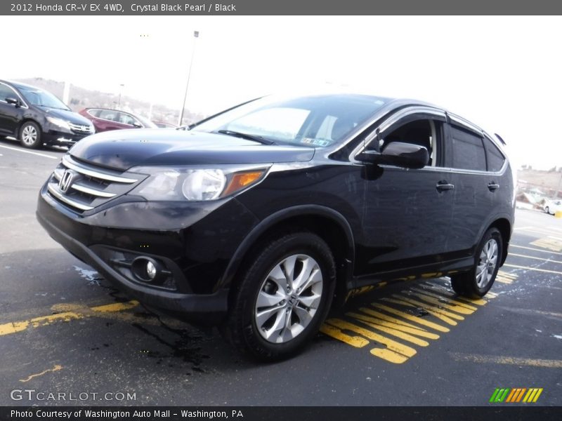 Crystal Black Pearl / Black 2012 Honda CR-V EX 4WD