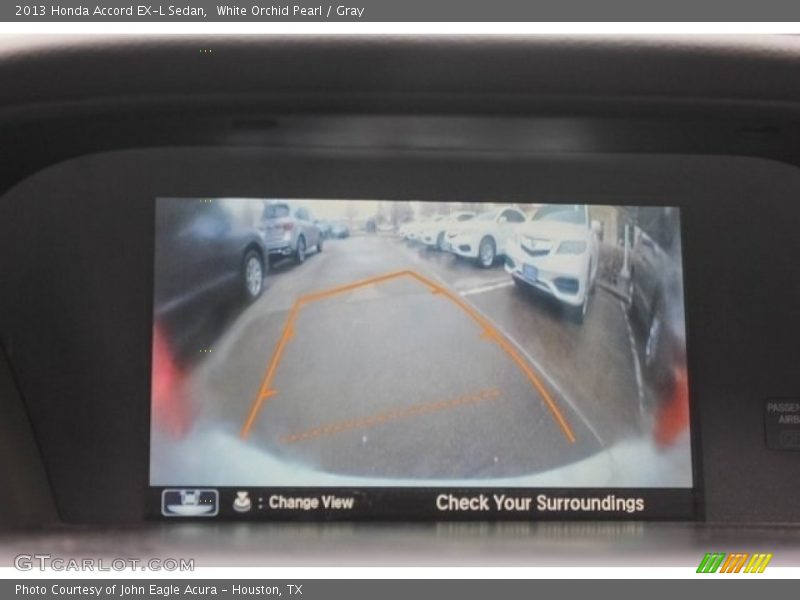 White Orchid Pearl / Gray 2013 Honda Accord EX-L Sedan