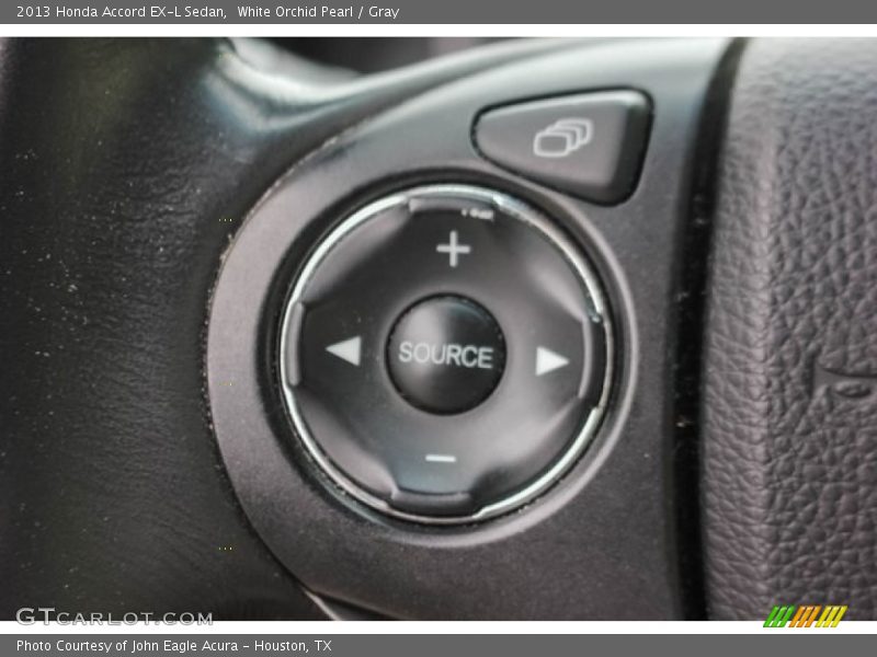 White Orchid Pearl / Gray 2013 Honda Accord EX-L Sedan