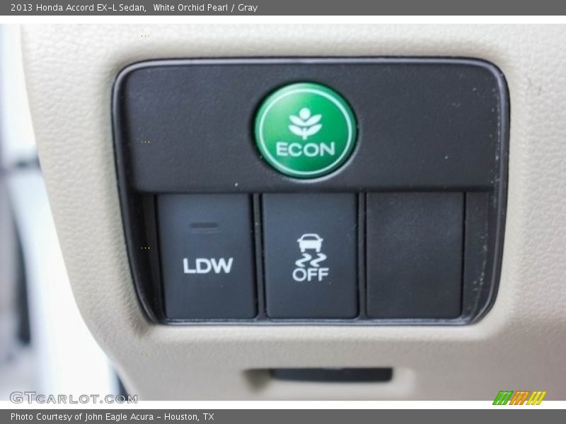 White Orchid Pearl / Gray 2013 Honda Accord EX-L Sedan