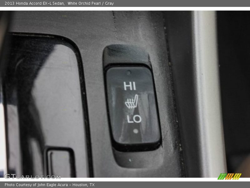 White Orchid Pearl / Gray 2013 Honda Accord EX-L Sedan
