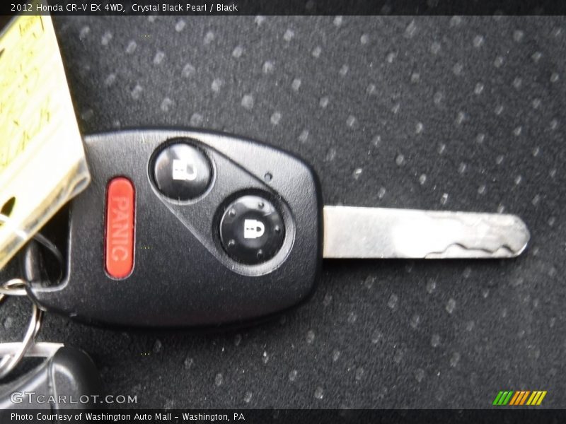 Crystal Black Pearl / Black 2012 Honda CR-V EX 4WD