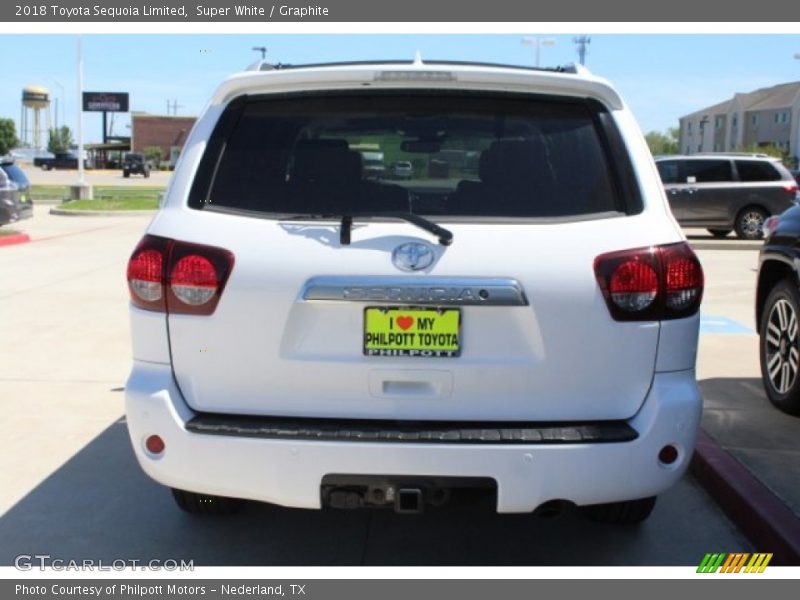 Super White / Graphite 2018 Toyota Sequoia Limited