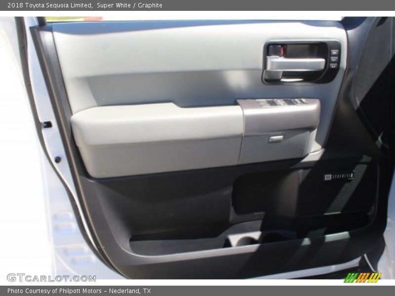Super White / Graphite 2018 Toyota Sequoia Limited