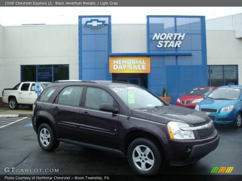 Black Amethyst Metallic / Light Gray 2006 Chevrolet Equinox LS