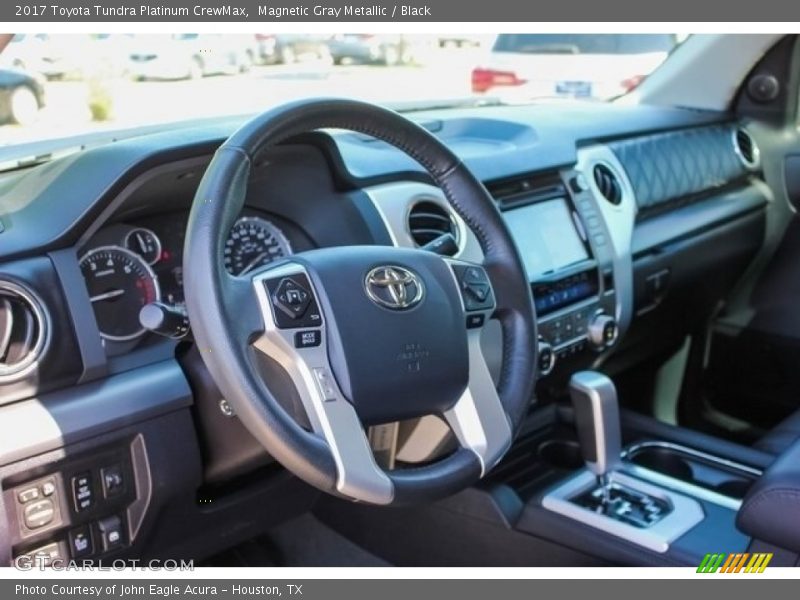 Magnetic Gray Metallic / Black 2017 Toyota Tundra Platinum CrewMax