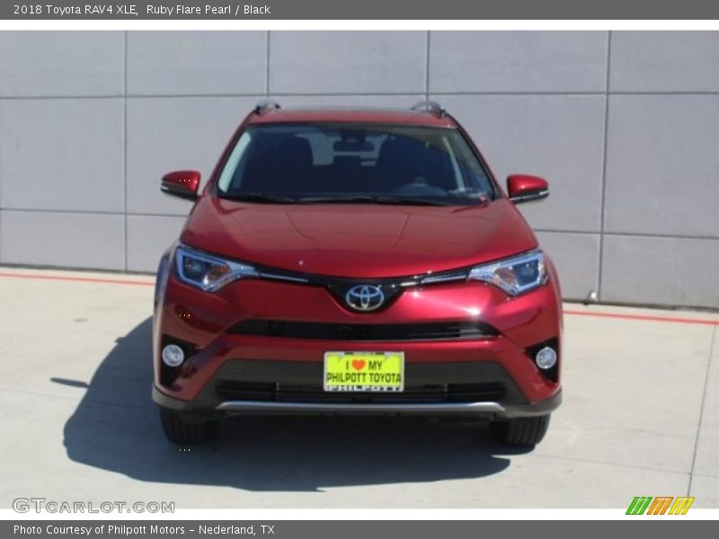 Ruby Flare Pearl / Black 2018 Toyota RAV4 XLE