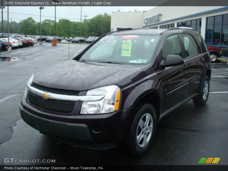 Black Amethyst Metallic / Light Gray 2006 Chevrolet Equinox LS