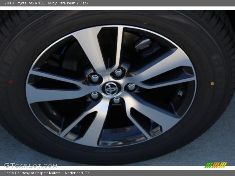 Ruby Flare Pearl / Black 2018 Toyota RAV4 XLE