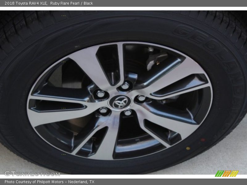 Ruby Flare Pearl / Black 2018 Toyota RAV4 XLE