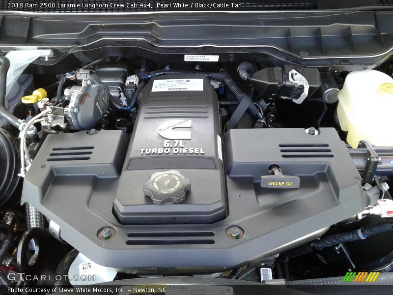 2018 2500 Laramie Longhorn Crew Cab 4x4 Engine - 6.7 Liter OHV 24-Valve Cummins Turbo-Diesel Inline 6 Cylinder