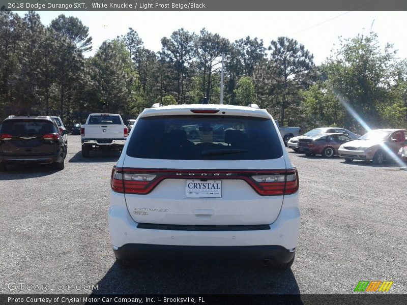 White Knuckle / Light Frost Beige/Black 2018 Dodge Durango SXT