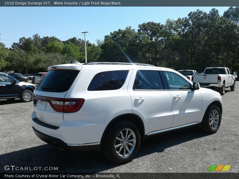 White Knuckle / Light Frost Beige/Black 2018 Dodge Durango SXT