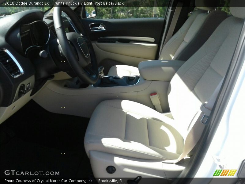 White Knuckle / Light Frost Beige/Black 2018 Dodge Durango SXT