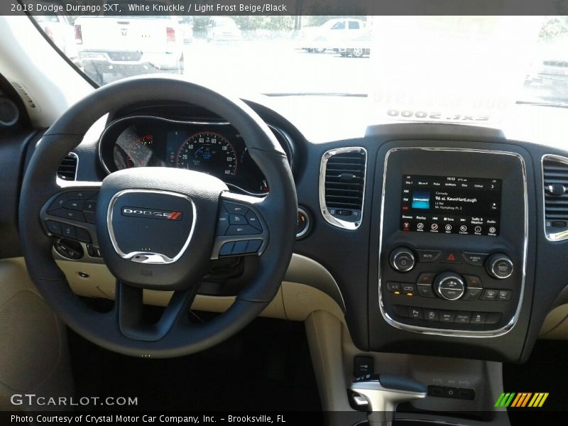 White Knuckle / Light Frost Beige/Black 2018 Dodge Durango SXT