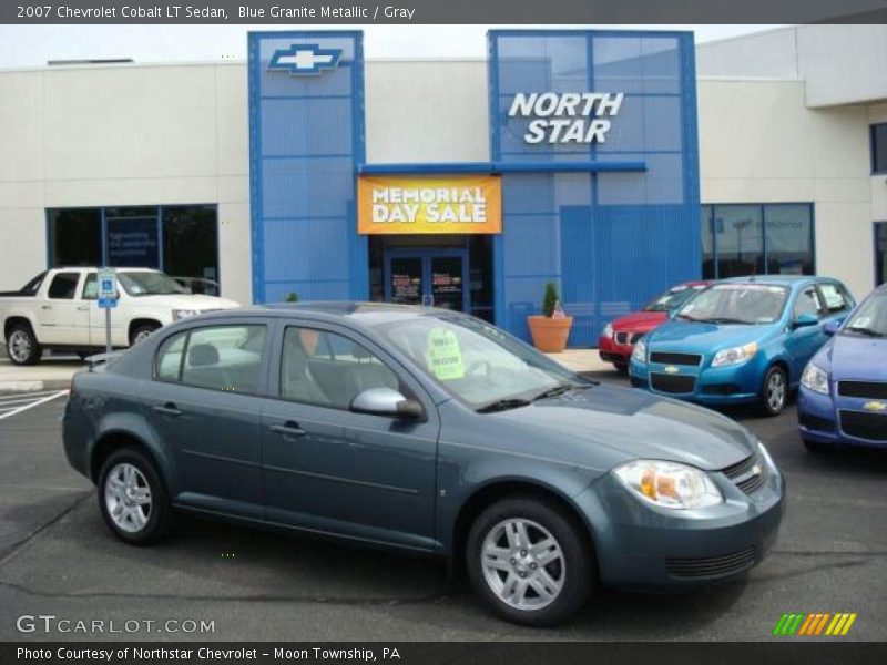 Blue Granite Metallic / Gray 2007 Chevrolet Cobalt LT Sedan