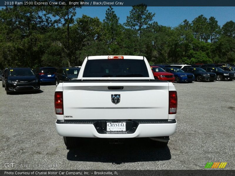 Bright White / Black/Diesel Gray 2018 Ram 1500 Express Crew Cab