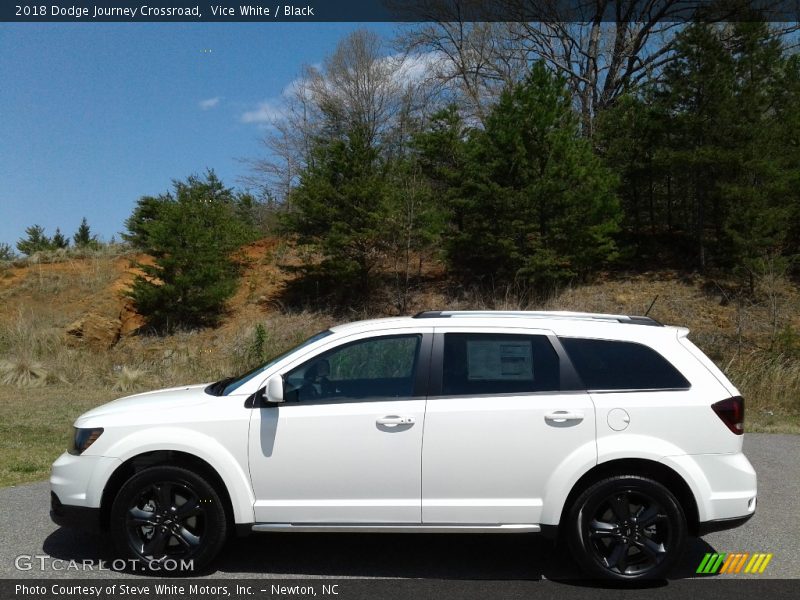 Vice White / Black 2018 Dodge Journey Crossroad