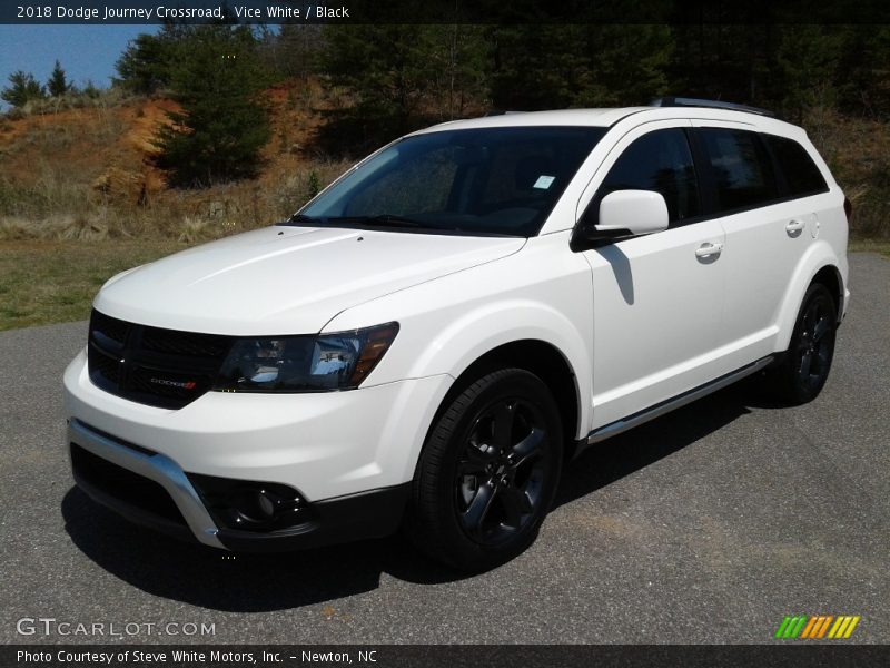 Vice White / Black 2018 Dodge Journey Crossroad