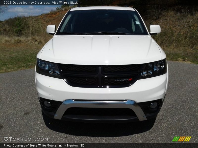 Vice White / Black 2018 Dodge Journey Crossroad